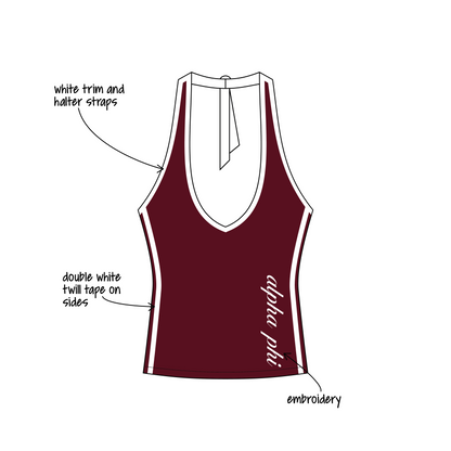 University of North Dakota x Alpha Phi 'First day of class sets' Leona Halter Top