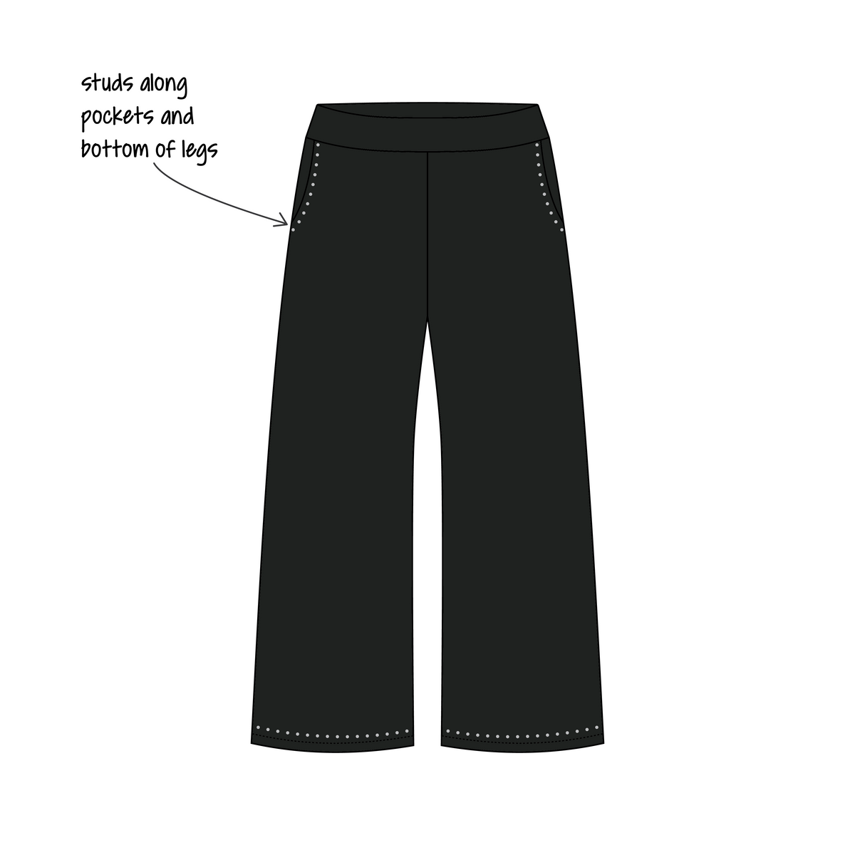 Baylor University x Alpha Chi Omega 'PR' Jagger Wide-Leg Sweatpants
