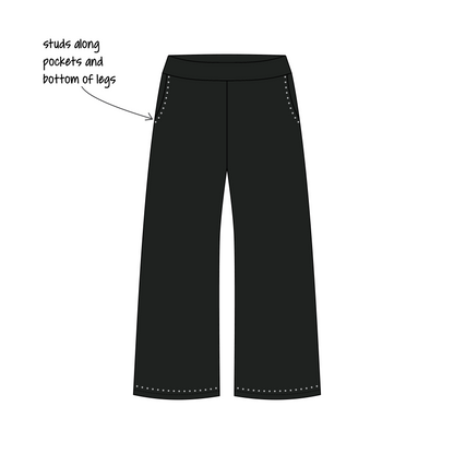Baylor University x Alpha Chi Omega 'PR' Jagger Wide-Leg Sweatpants