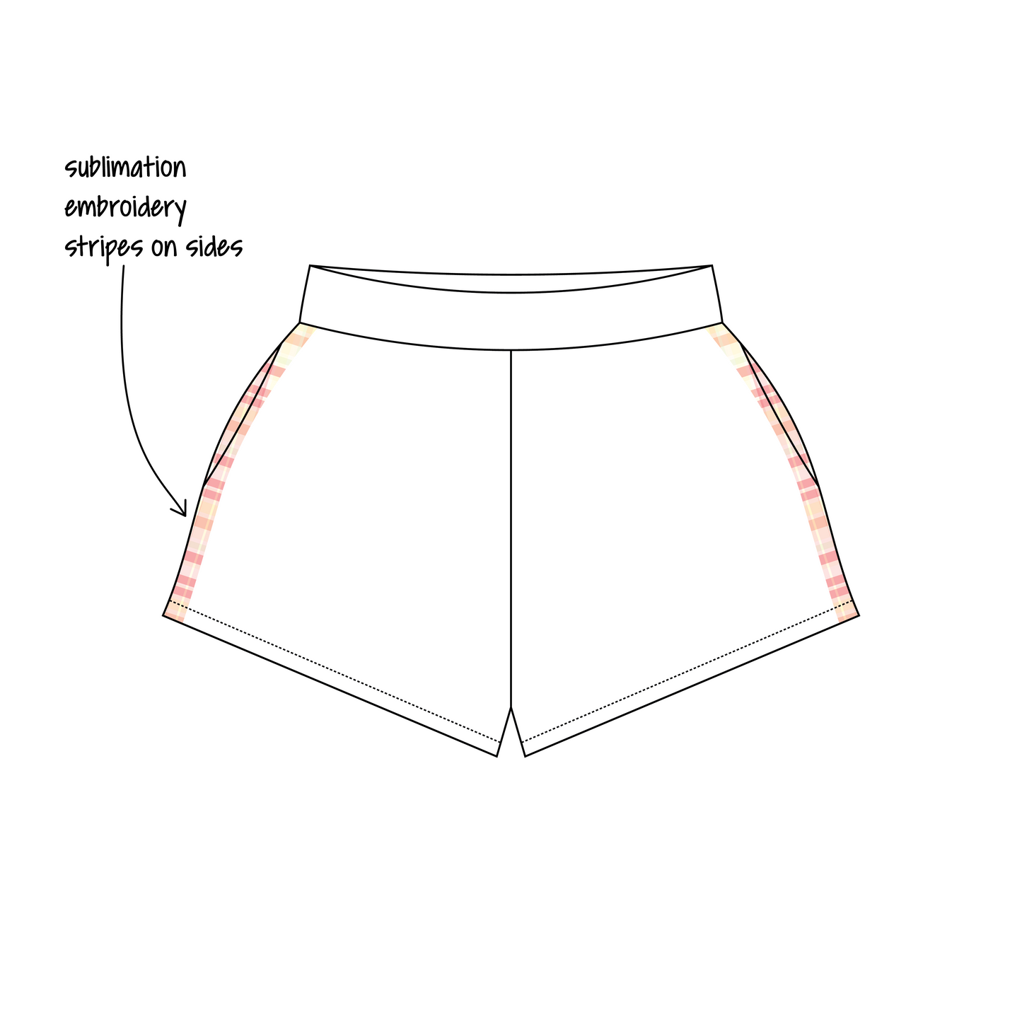 University of Maryland, College Park x Kappa Delta 'Executive Merch' Ferbie Sweatshorts