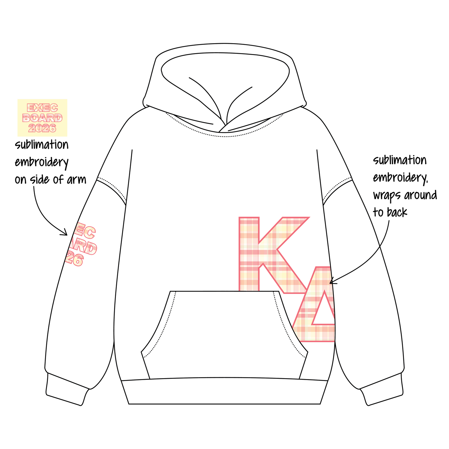 University of Maryland, College Park x Kappa Delta 'Executive Merch' Signature Hoodie