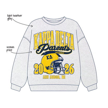 University of Michigan Ann Arbor x Kappa Delta 'Parents Weekend' Signature Crewneck