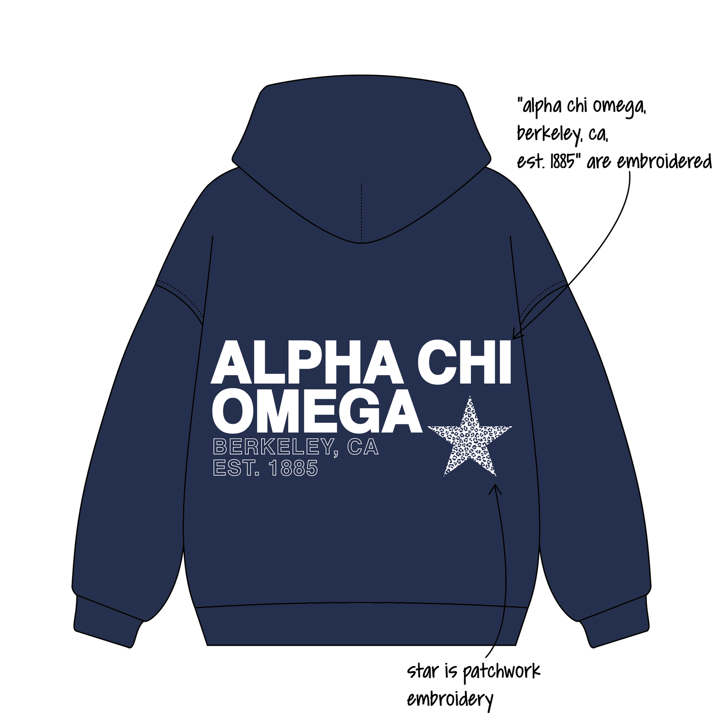 University of California, Berkeley x Alpha Chi Omega 'Fall 2026' Signature Hoodie