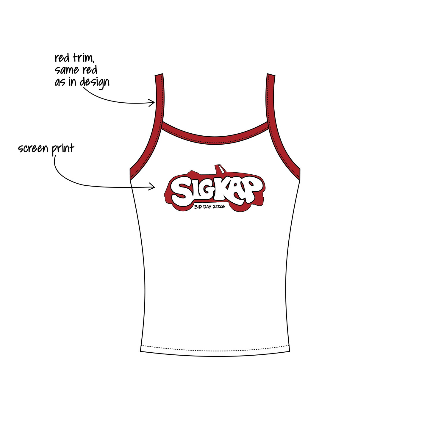 University of Washington x Sigma Kappa 'Bid Day' Evie Tank Top