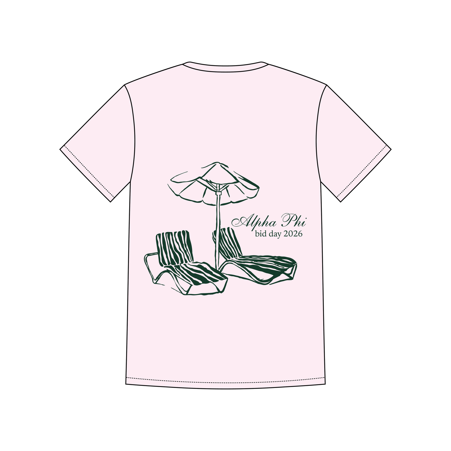 University of California, Santa Barbara x Alpha Phi 'Bid Day 2026' Leo T-Shirt