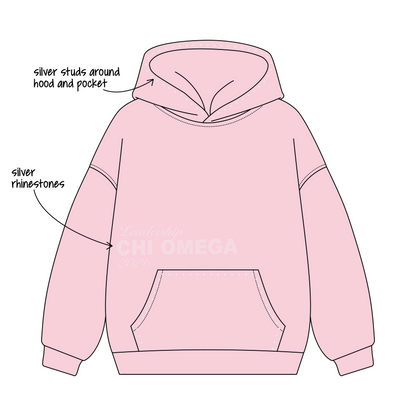California Polytechnic State University, San Luis Obispo x Chi Omega 'Leadership Merch' Signature Hoodie