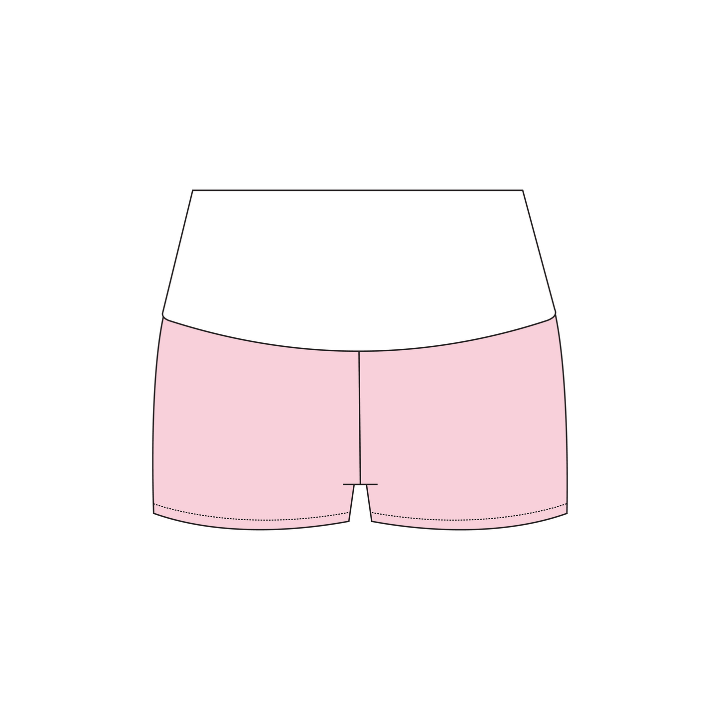 California Polytechnic State University, San Luis Obispo x Chi Omega 'Leadership Merch' Haven Foldover Shorts