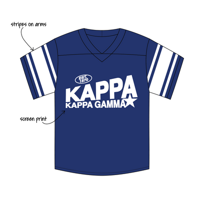 UCLA x Kappa Kappa Gamma 'Bid Day/Recruitment 2026' Eddie Football Jersey