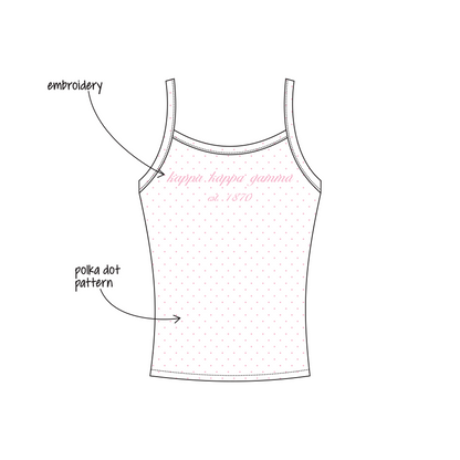 UCLA x Kappa Kappa Gamma 'Bid Day/Recruitment 2026' Evie Tank Top