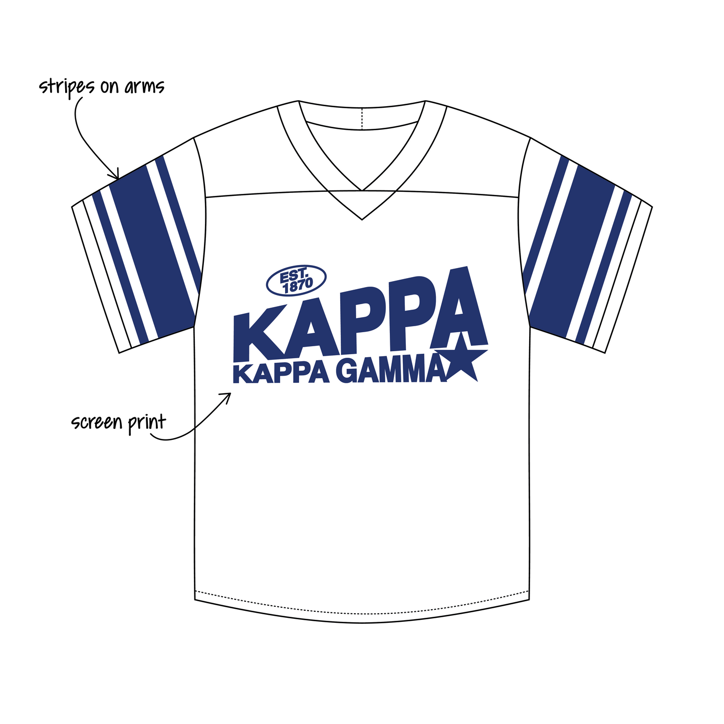 UCLA x Kappa Kappa Gamma 'Bid Day/Recruitment 2026' Eddie Football Jersey