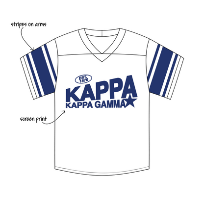 UCLA x Kappa Kappa Gamma 'Bid Day/Recruitment 2026' Eddie Football Jersey