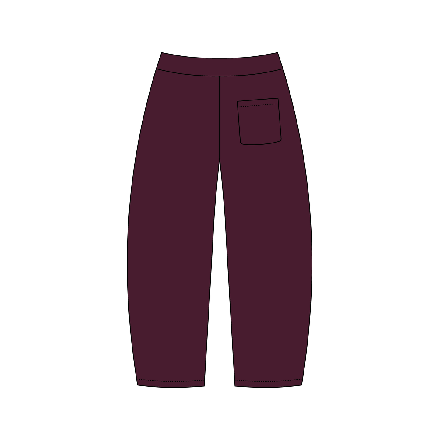 Syracuse University x Delta Delta Delta 'n/a' Riley Wide Sweatpants