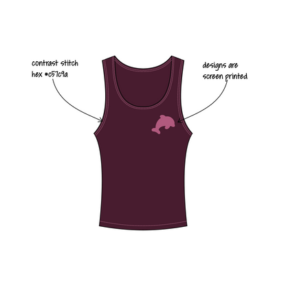 Syracuse University x Delta Delta Delta 'n/a' Hailey Tank Top