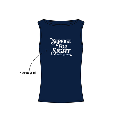Northeastern University x Delta Gamma 'Philo - Recruitment' Chloe Boatneck Tank Top