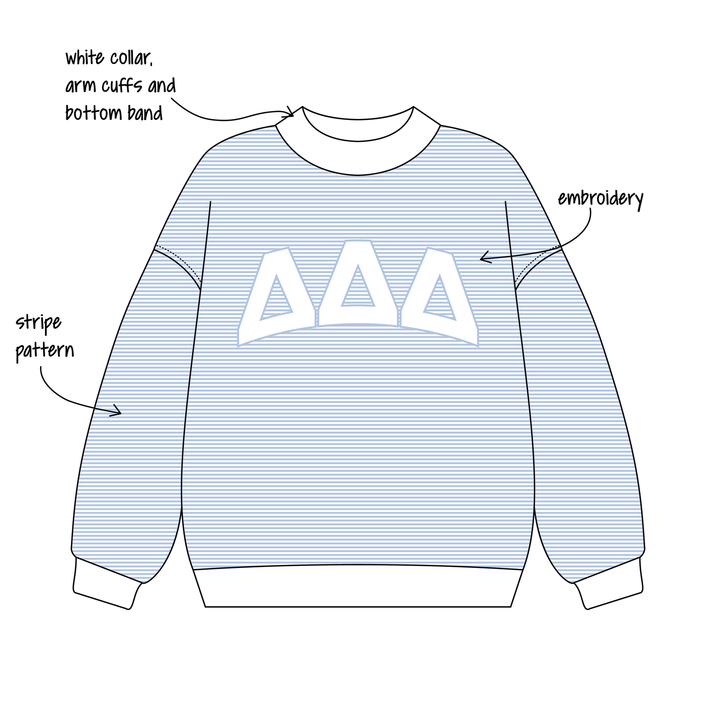 Southern Methodist University x Delta Delta Delta 'Fall 2026' Signature Mockneck