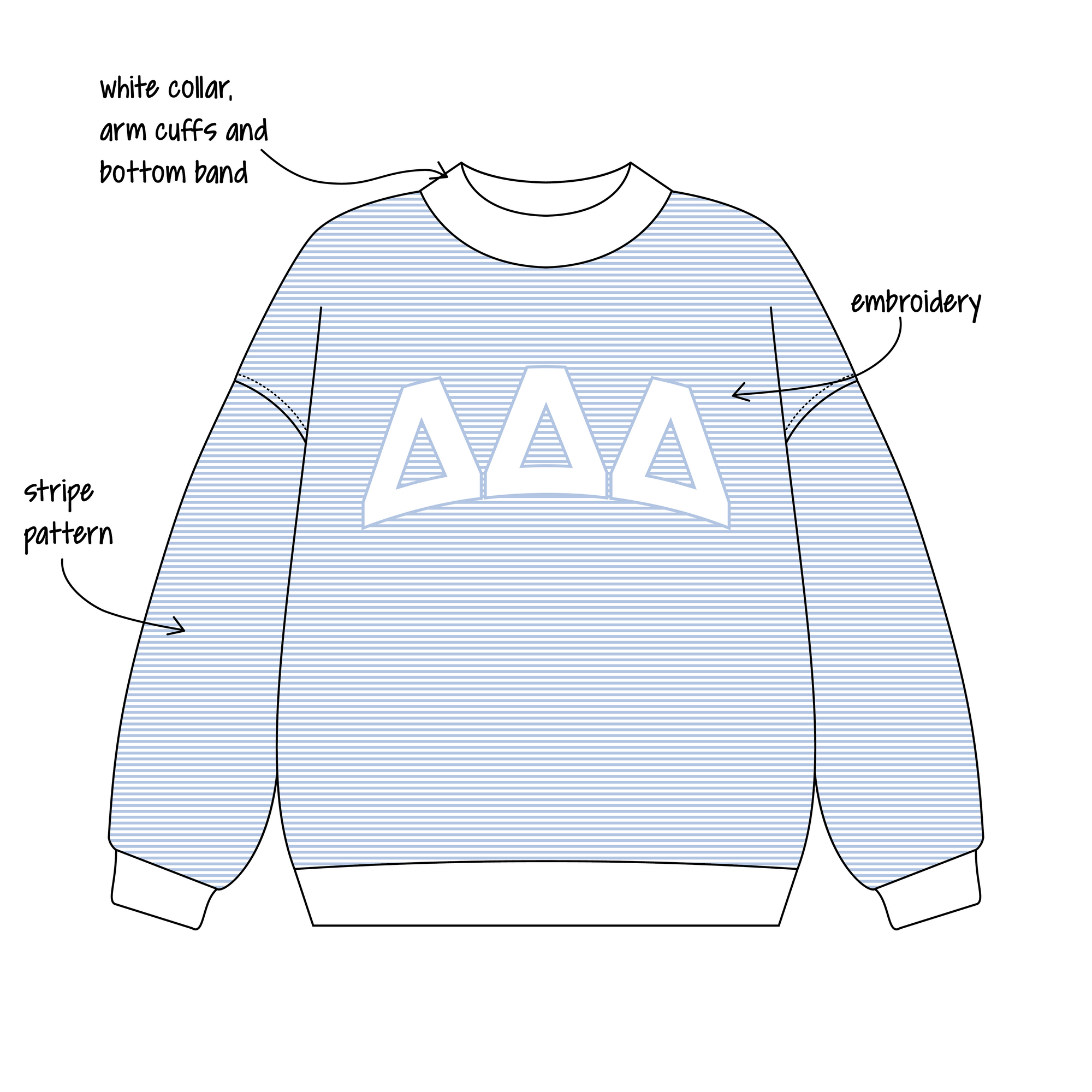 Southern Methodist University x Delta Delta Delta 'Fall 2026' Signature Mockneck