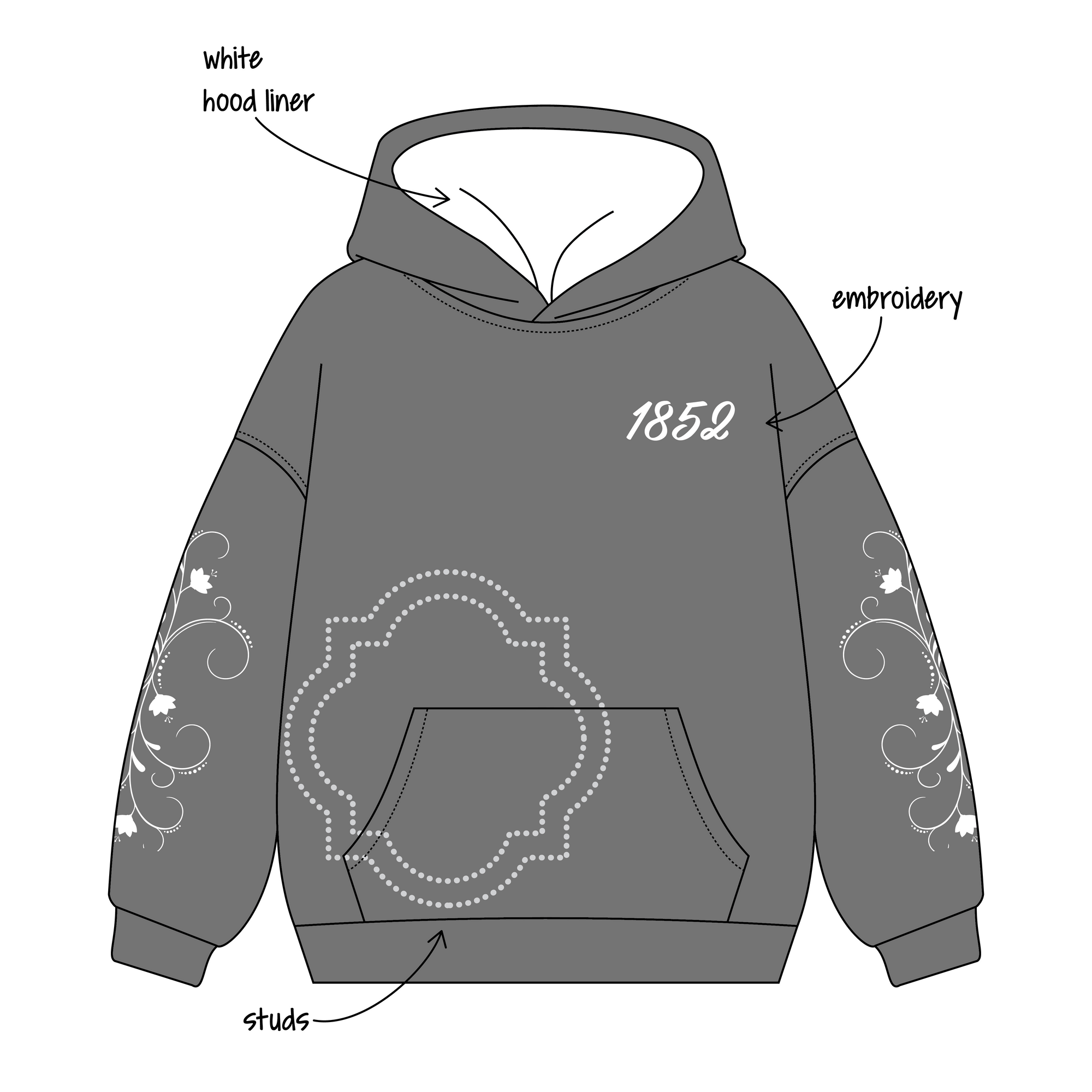 University of Missouri (Mizzou) x Phi Mu 'Fall Merch' Signature Hoodie