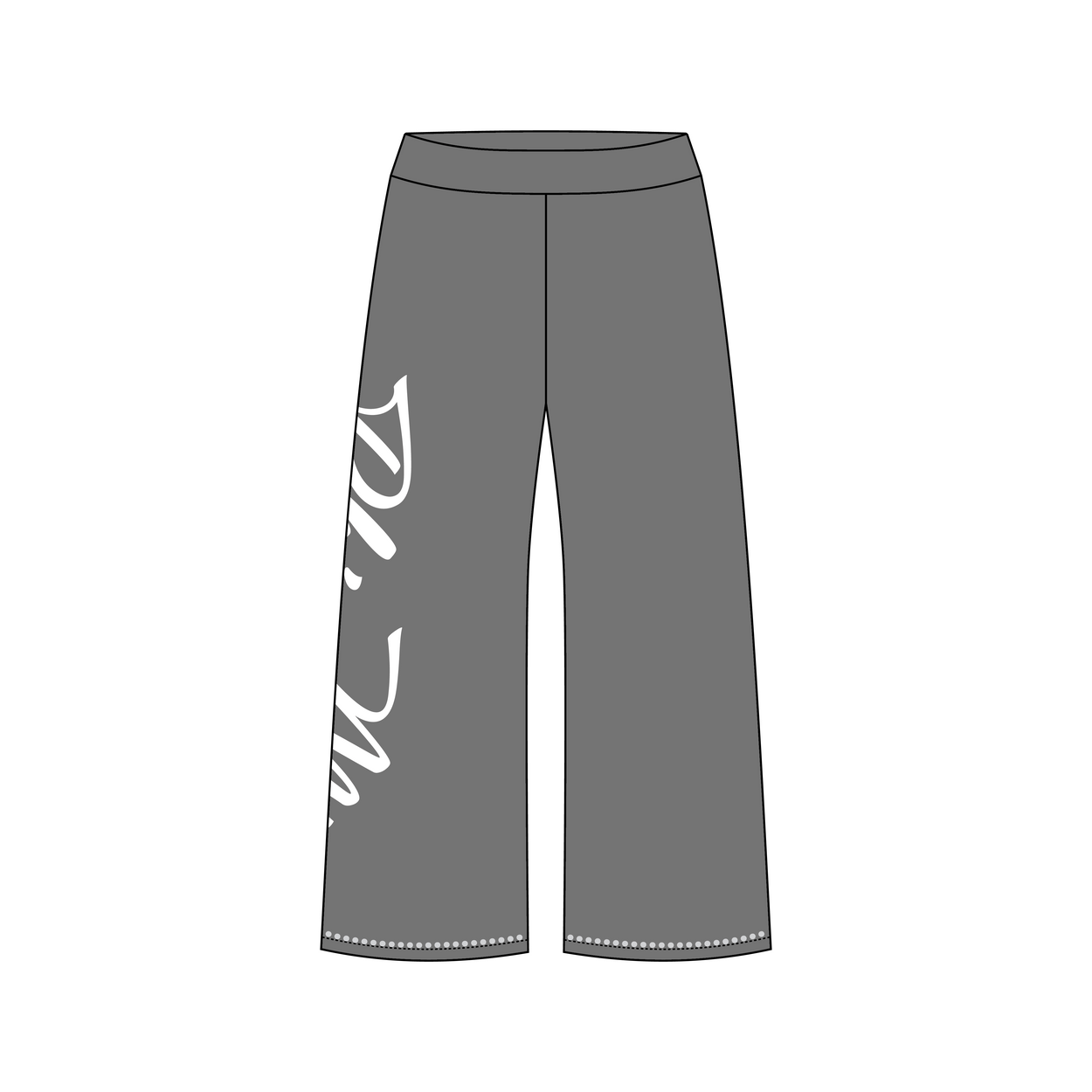 University of Missouri (Mizzou) x Phi Mu 'Fall Merch' Jagger Wide-Leg Sweatpants