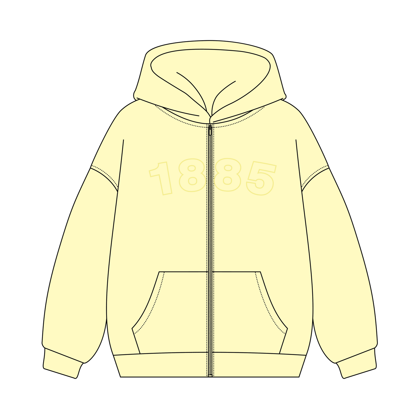 Baylor University x Alpha Chi Omega 'monthly PR' Signature Zip-Up Hoodie