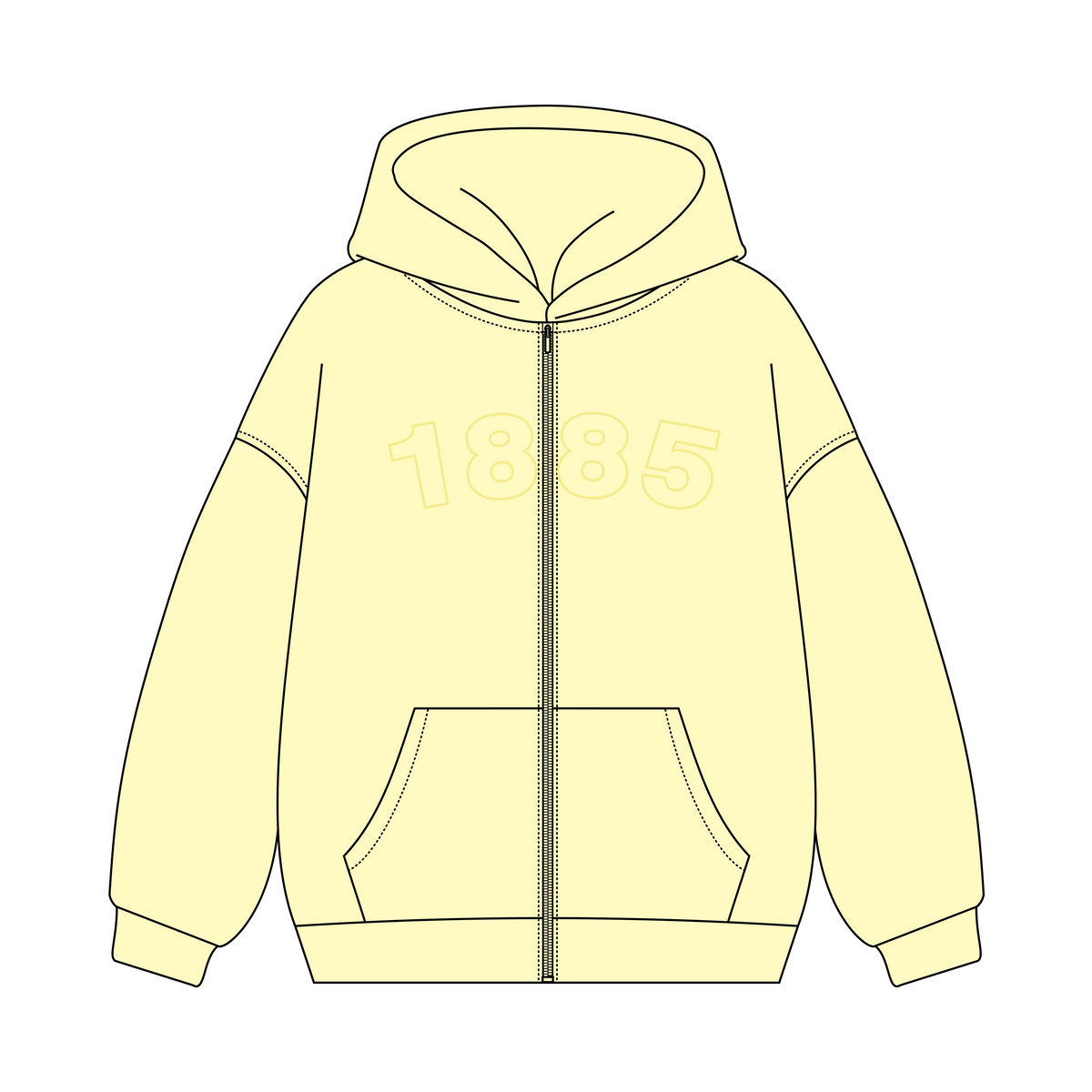 Baylor University x Alpha Chi Omega 'monthly PR' Signature Zip-Up Hoodie