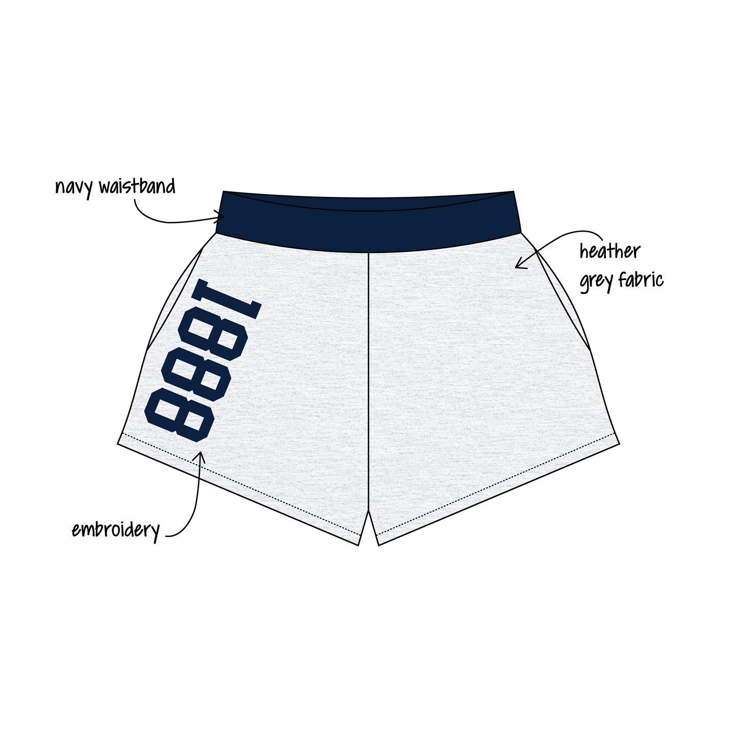 University of Virginia x Delta Delta Delta 'Fall Merch Drop' Ferbie Sweatshorts