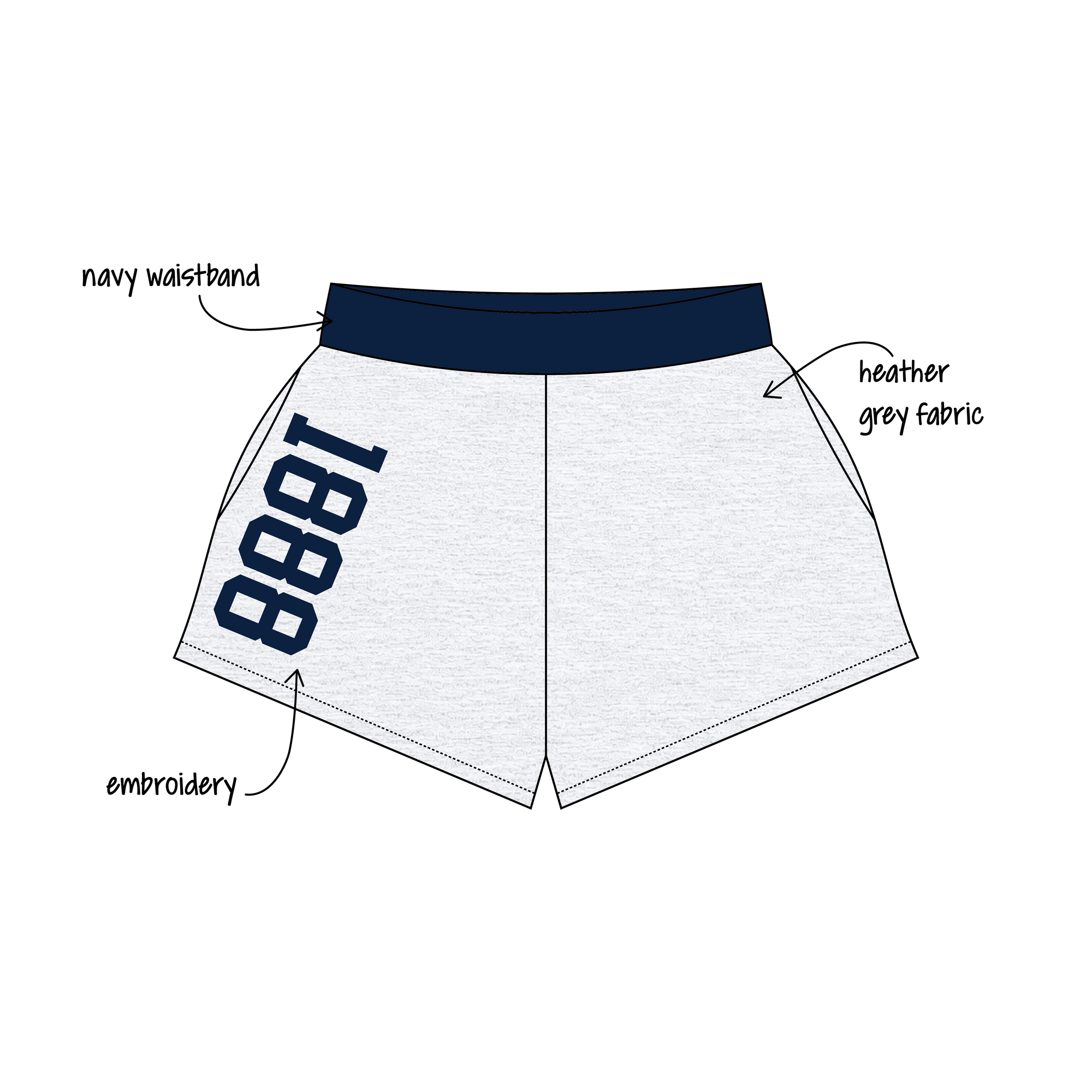 University of Virginia x Delta Delta Delta 'Fall Merch Drop' Ferbie Sweatshorts