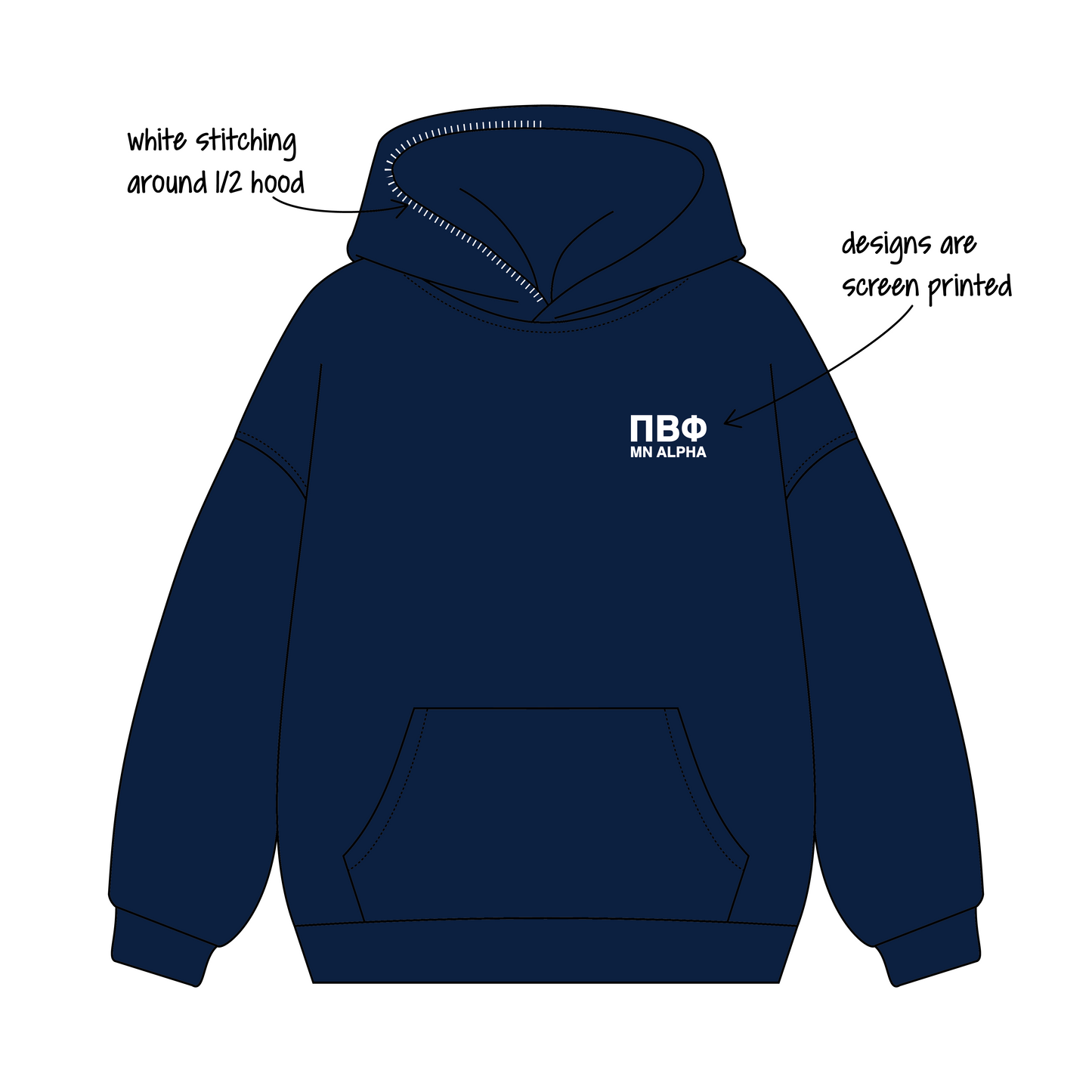University of Minnesota Twin Cities x Pi Beta Phi 'Fall Semester Sweatset' Signature Hoodie