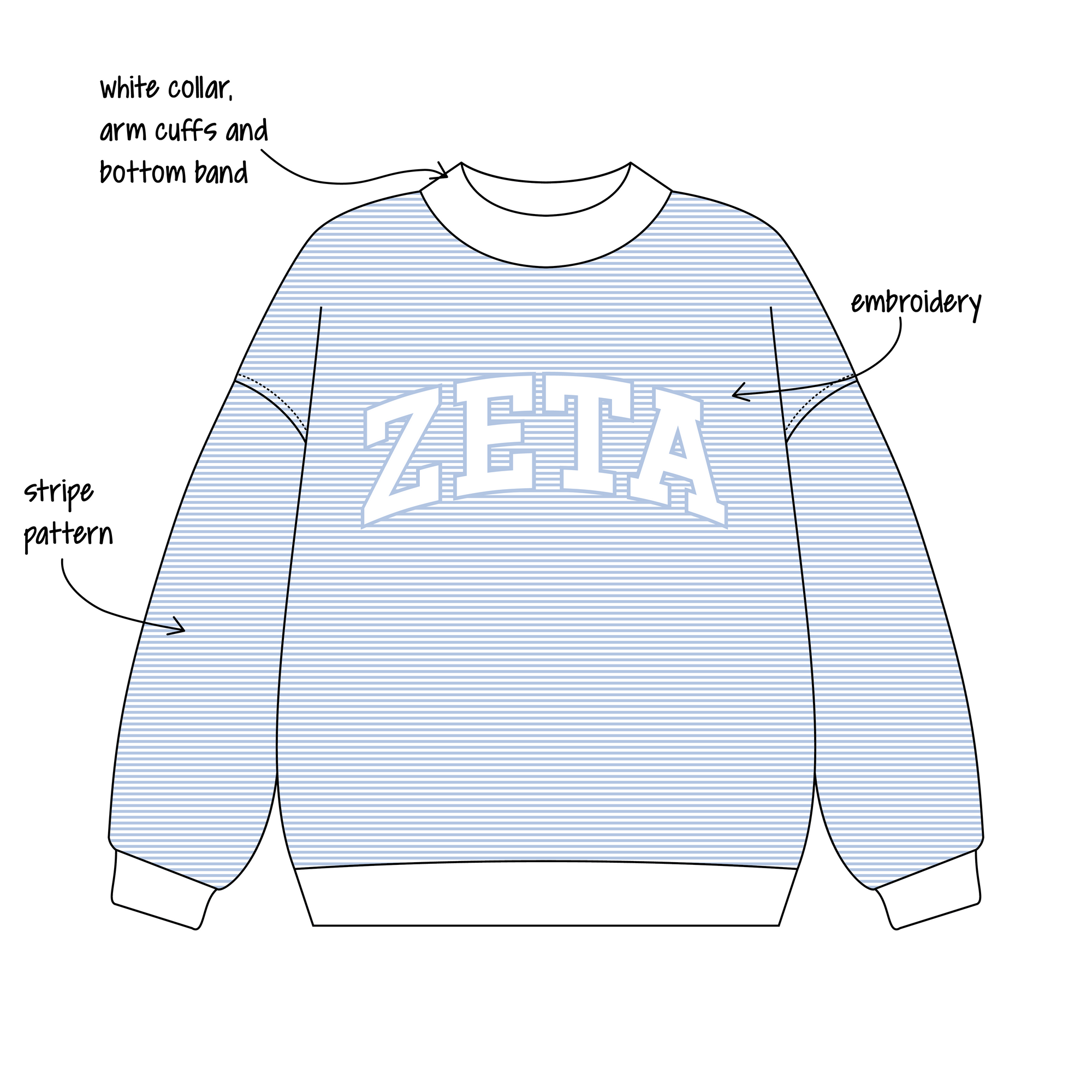 Clemson University x Zeta Tau Alpha 'Back to school drop' Signature Mockneck