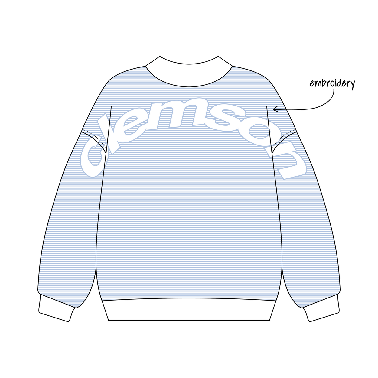 Clemson University x Zeta Tau Alpha 'Back to school drop' Signature Mockneck