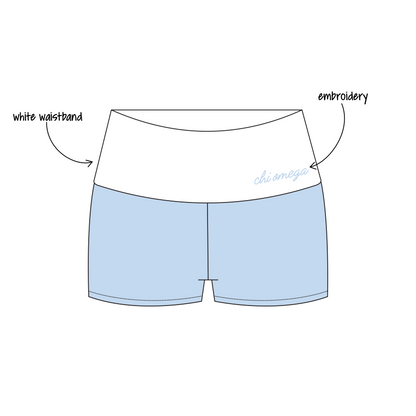 UCLA x Chi Omega 'Spring General Drop' Haven Foldover Shorts