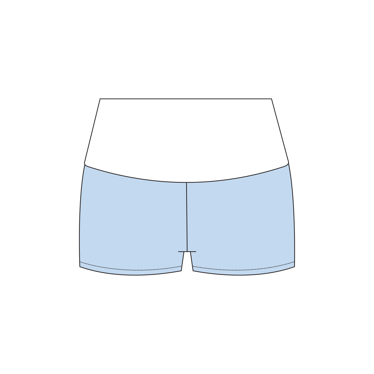 UCLA x Chi Omega 'Spring General Drop' Haven Foldover Shorts