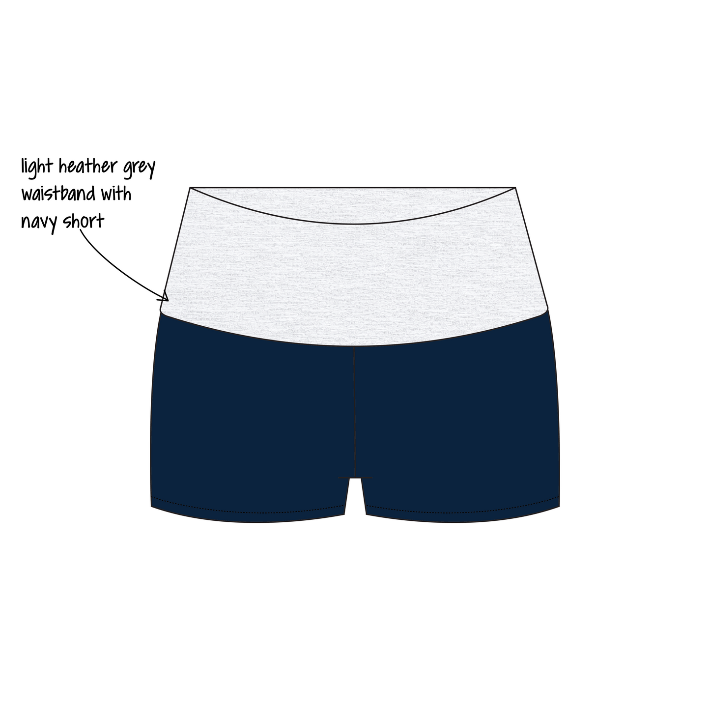 Iowa State University x Delta Zeta 'Back to school' Haven Foldover Shorts