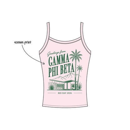 University of Iowa x Gamma Phi Beta 'Bid day' Evie Tank Top