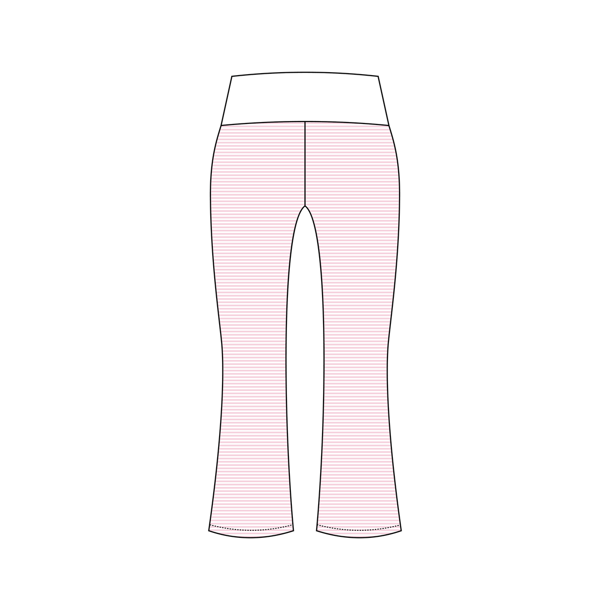 Quinnipiac University x Gamma Phi Beta 'Fall Merch 2026' Becca Foldover Yoga Pants
