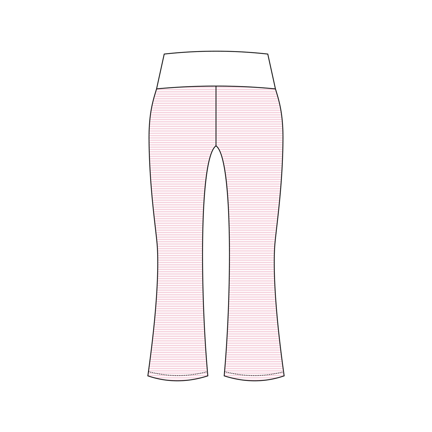 Quinnipiac University x Gamma Phi Beta 'Fall Merch 2026' Becca Foldover Yoga Pants