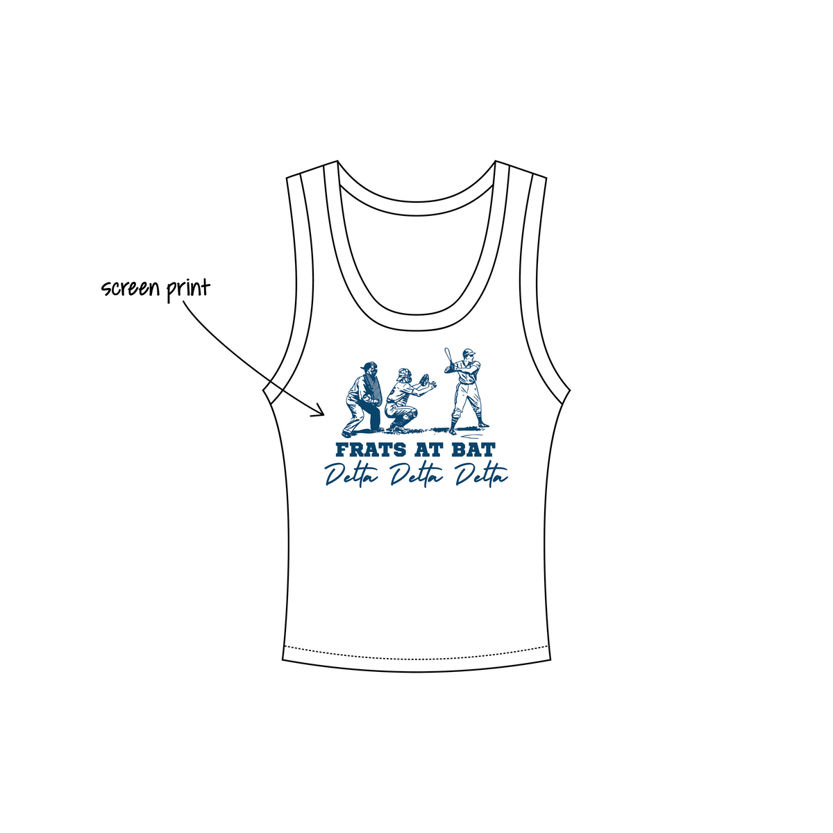 Purdue University x Delta Delta Delta 'Philanthropy event' Los Angeles Apparel Tank Top 4308
