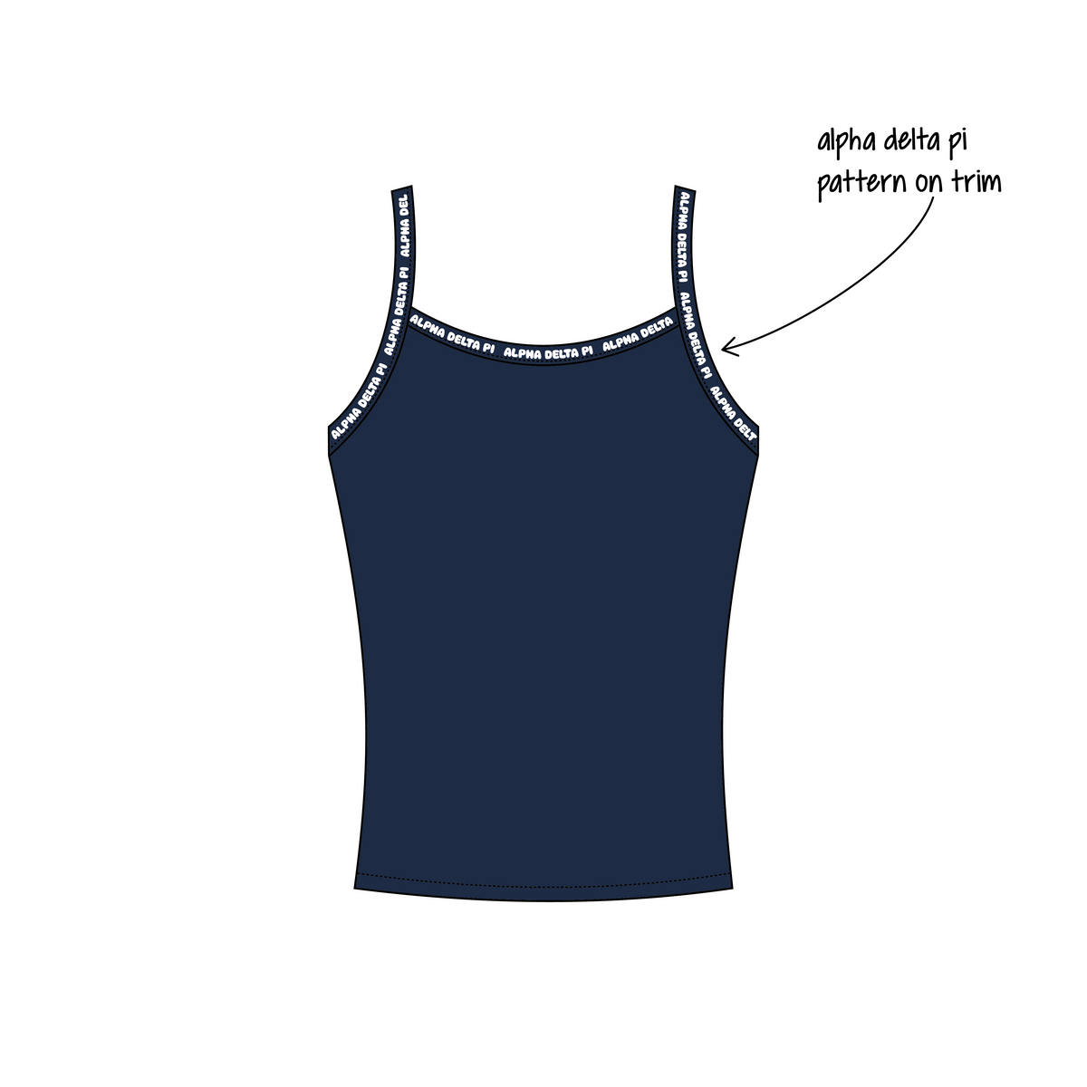 Georgia Institute of Technology x Alpha Delta Pi 'Fall Merch Drop' Evie Tank Top