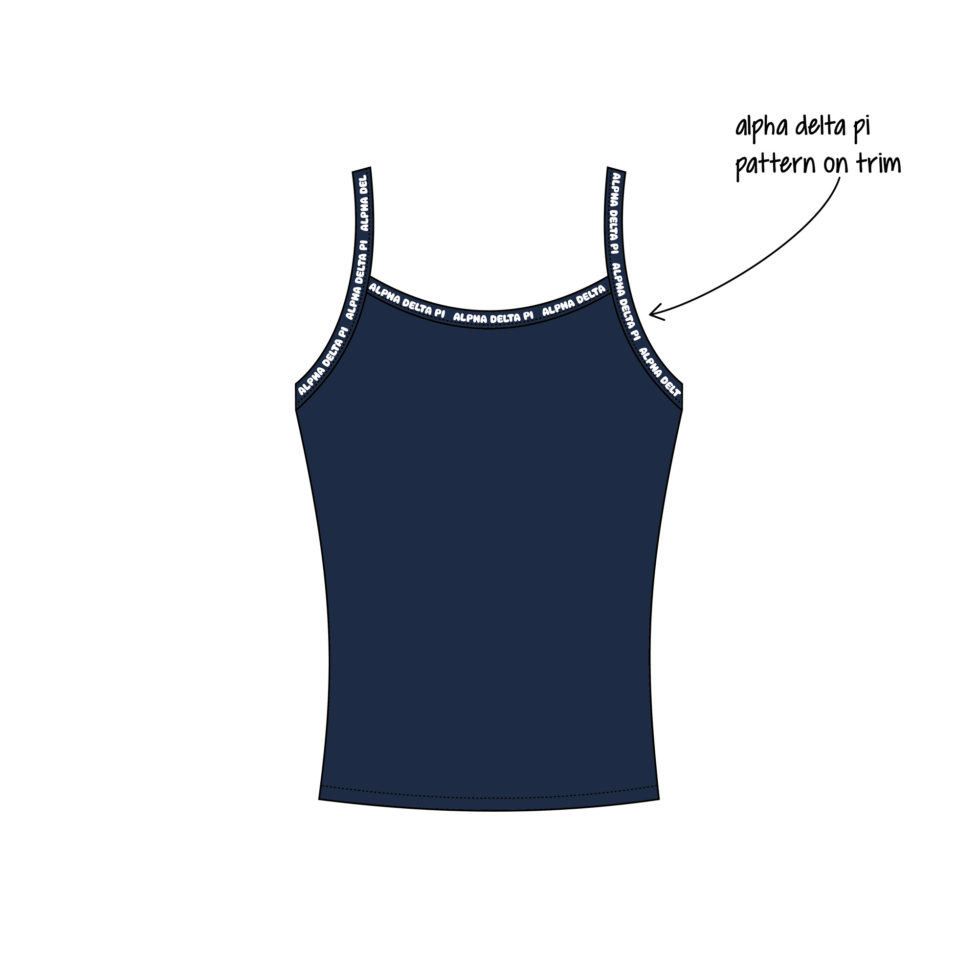 Georgia Institute of Technology x Alpha Delta Pi 'Fall Merch Drop' Evie Tank Top