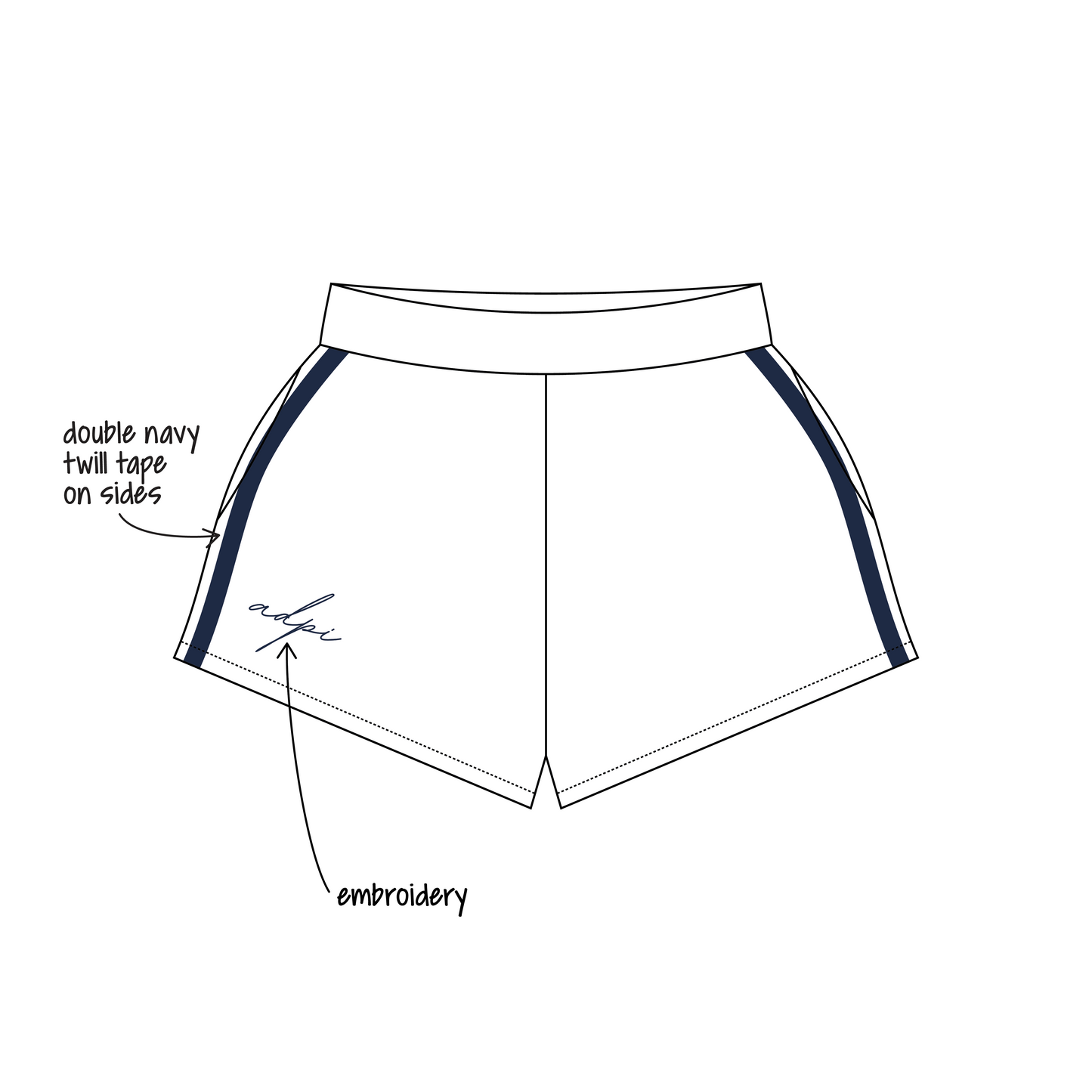 Georgia Institute of Technology x Alpha Delta Pi 'Fall Merch Drop' Ferbie Sweatshorts