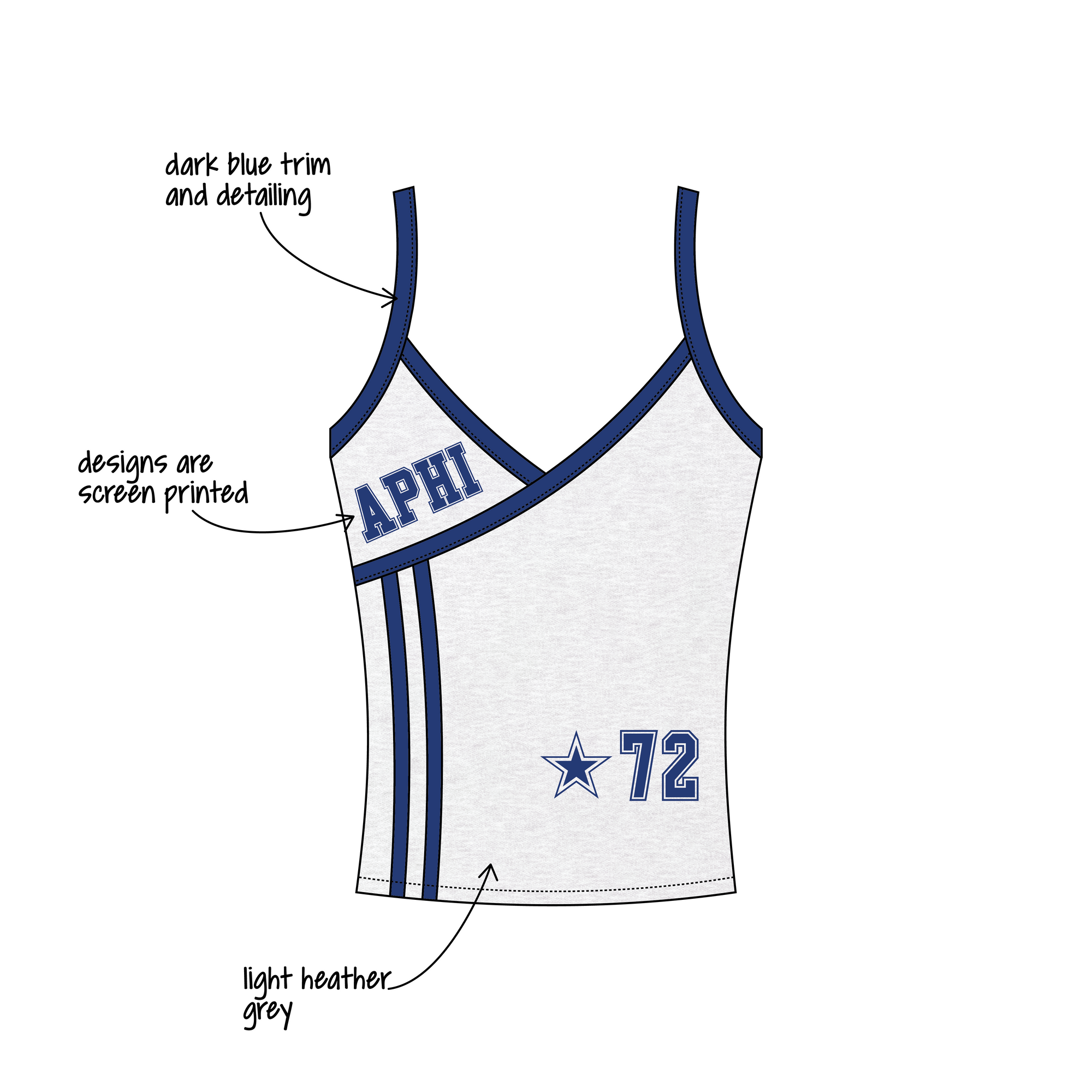 Georgia Institute of Technology x Alpha Phi 'Fall merch drop' Addie Tank Top