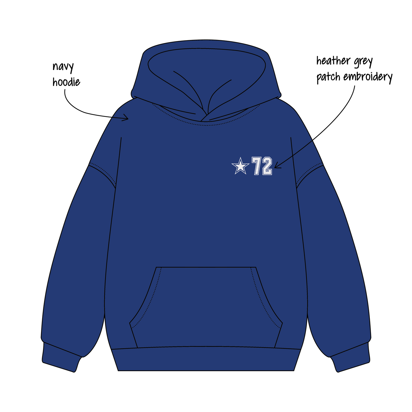 Georgia Institute of Technology x Alpha Phi 'Fall merch drop' Signature Hoodie