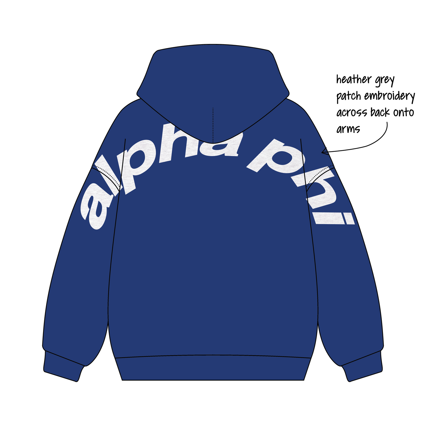 Georgia Institute of Technology x Alpha Phi 'Fall merch drop' Signature Hoodie