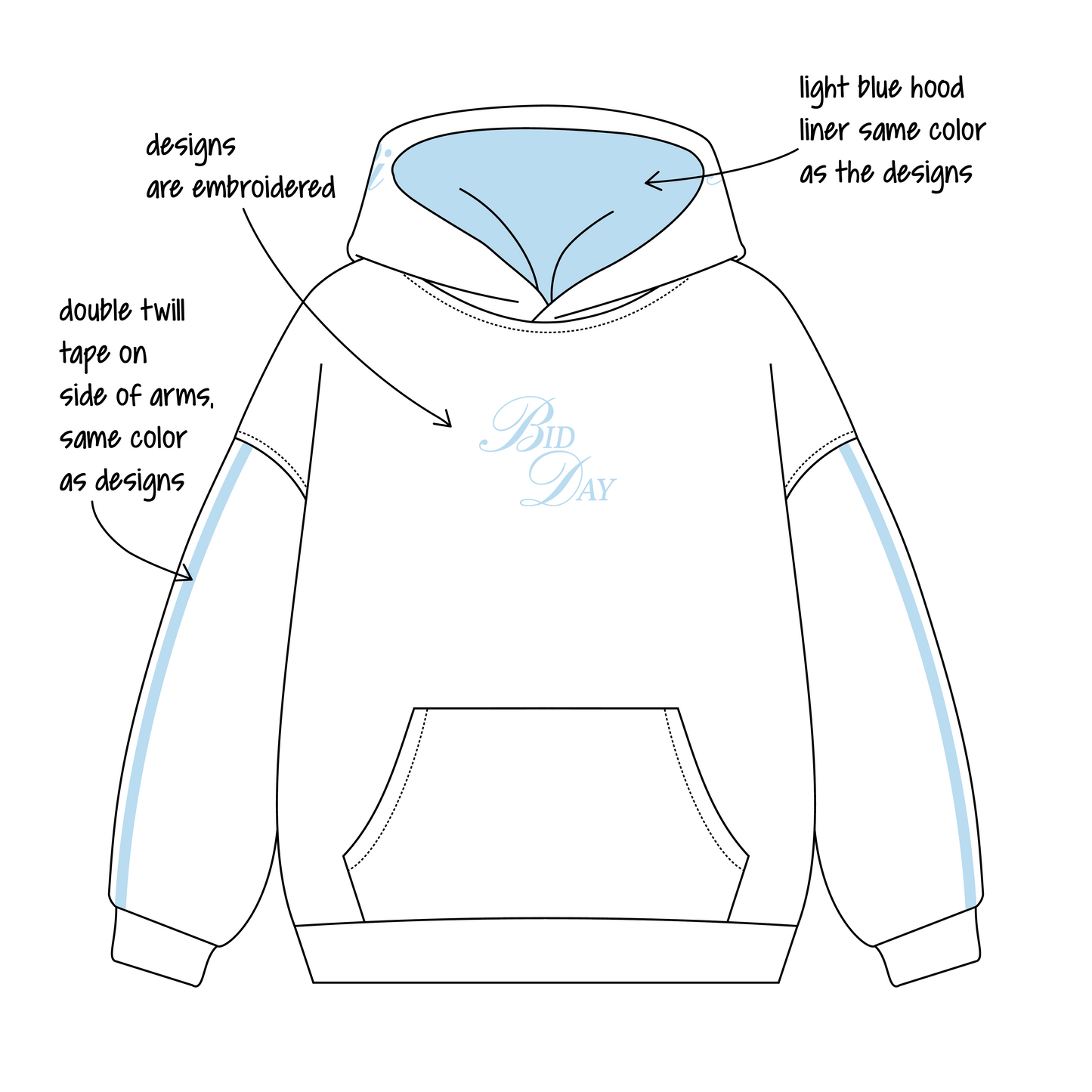 Southern Methodist University x Alpha Delta Pi 'Bid Day 2026' Signature Hoodie