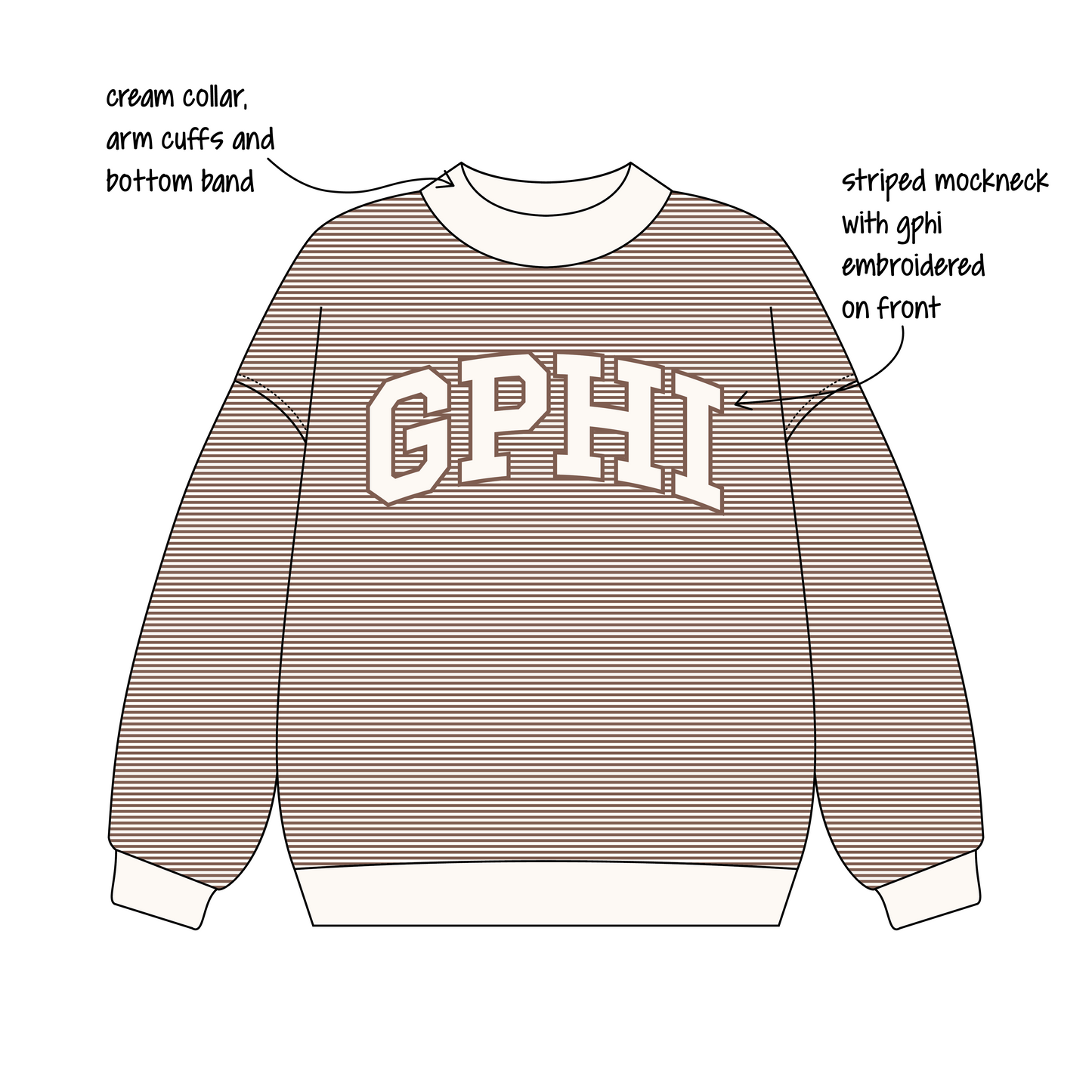 UCLA x Gamma Phi Beta 'Pink Week 2026' Signature Mockneck
