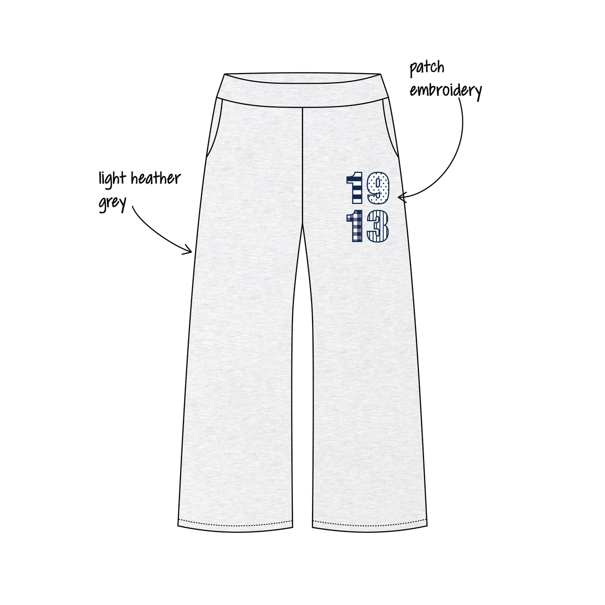 Illinois State University x Phi Sigma Sigma 'Fall set' Jagger Wide-Leg Sweatpants