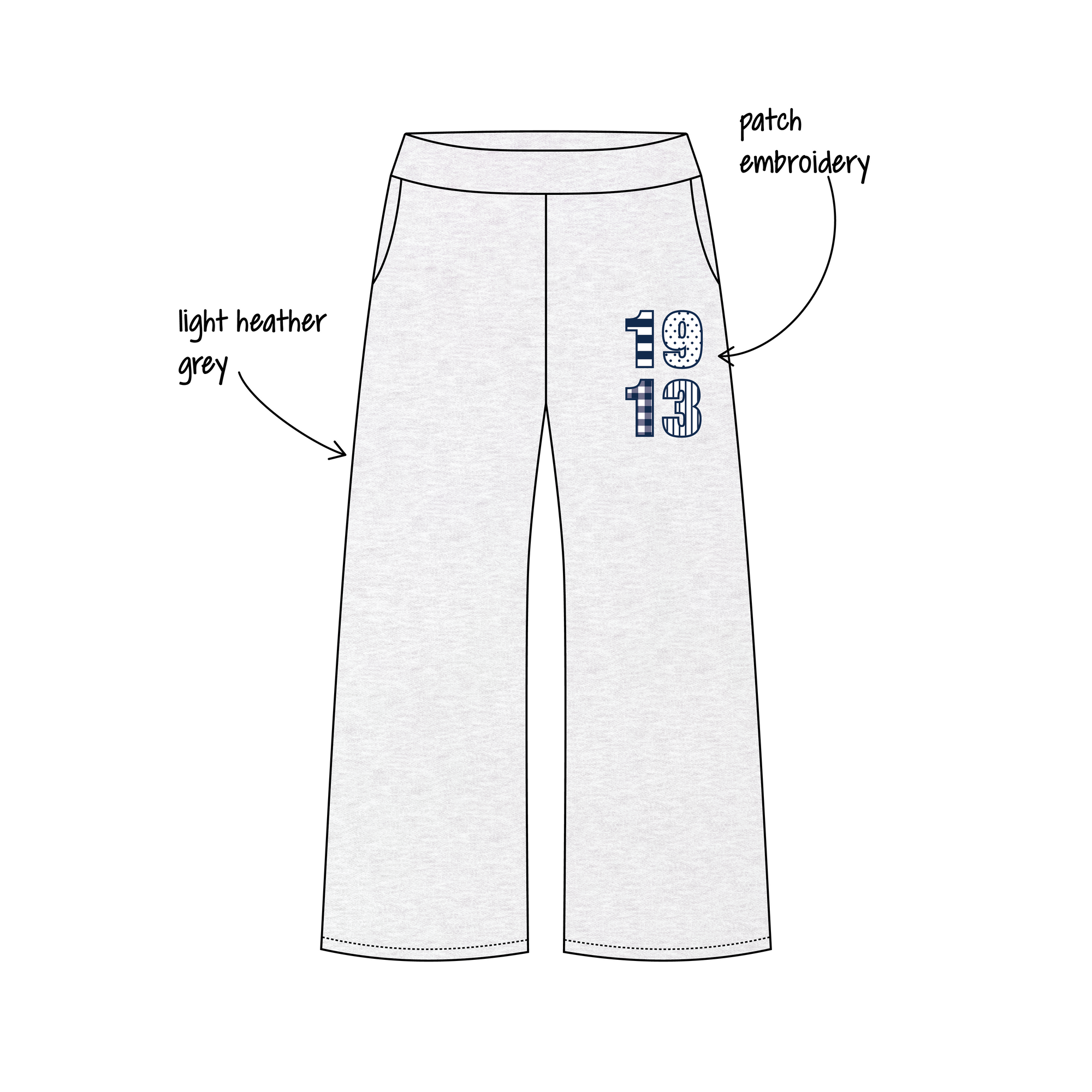 Illinois State University x Phi Sigma Sigma 'Fall set' Jagger Wide-Leg Sweatpants