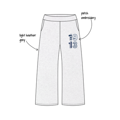 Illinois State University x Phi Sigma Sigma 'Fall set' Jagger Wide-Leg Sweatpants