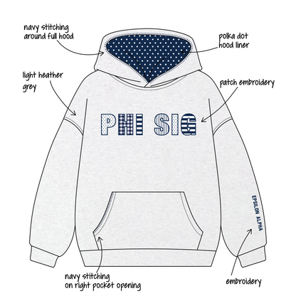 Illinois State University x Phi Sigma Sigma 'Fall set' Signature Hoodie