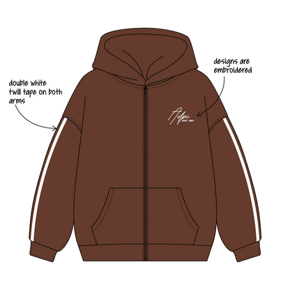 Iowa State University x Alpha Delta Pi 'General fall merch drop' Signature Zip-Up Hoodie
