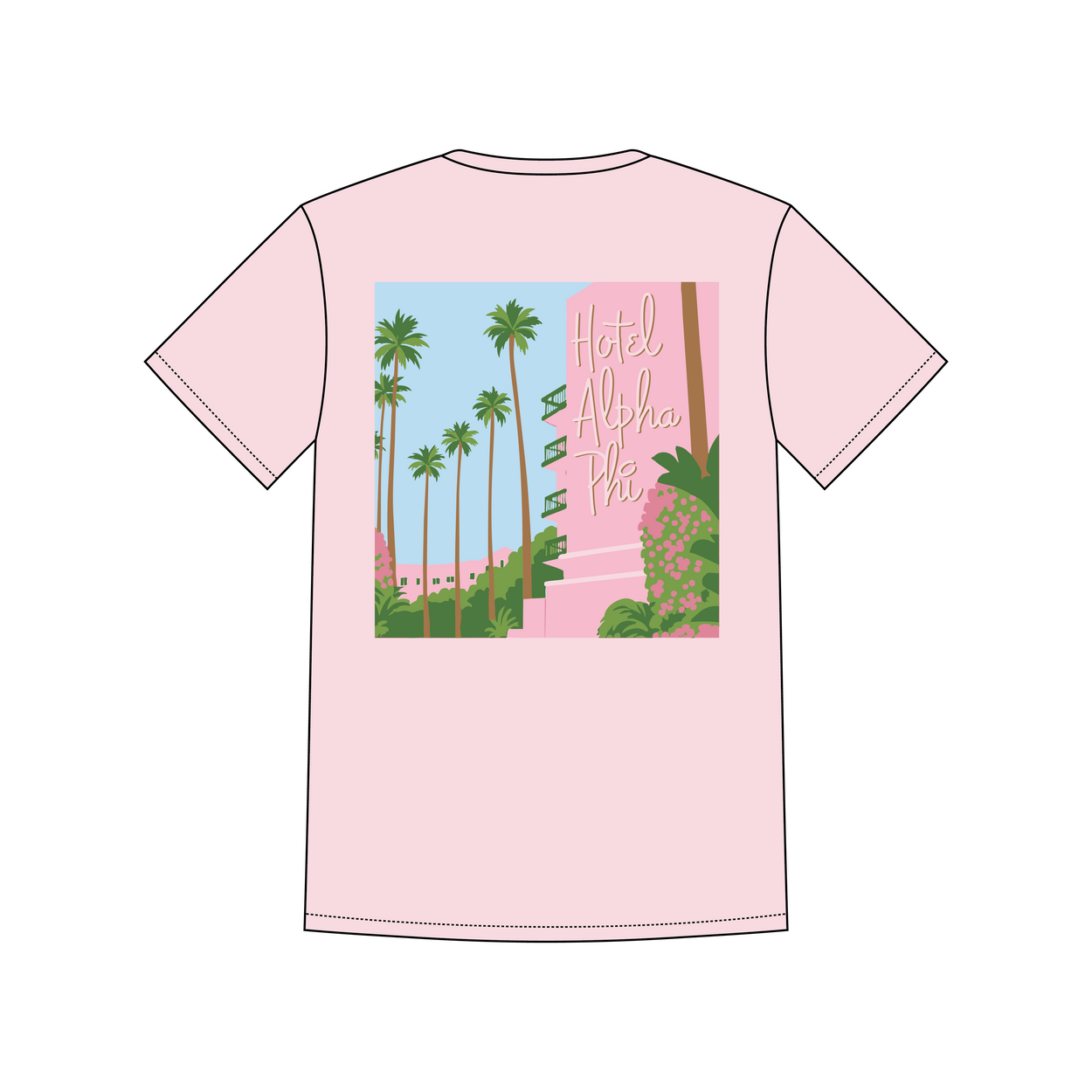 Louisiana State University x Alpha Phi 'Fall Grub- Theme Hotel APhi' Leo T-Shirt